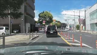 車載動画　鹿屋市(瀬戸街交差点）～国道269号～北田町（マックスバリュリナシティかのや店）～緑山墓園　その4　風景　 撮影日2023 7 17