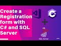 How to make a Registration form with C# and SQL Server