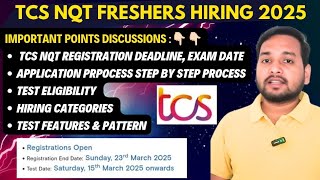 🔥TCS NQT 2025 Registration | Engineering Freshers Hiring | New Test Pattern | Key Hiring Update #tcs