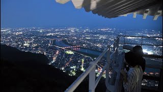 天守から見下ろす輝き　「岐阜城パノラマ夜景」始まる