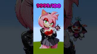 AMY ROSE EPIC PIXEL ART! 😱 #shorts