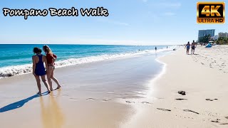 Pompano Beach Florida - Walking Tour / Florida Beach / 4K Walk Tour