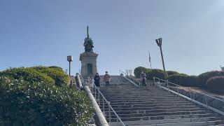 福岡 博多 県営東公園 亀山上皇銅像 Fukuoka Hakata Prefectural East Park Retired Emperor Kameyama Bronze Statue