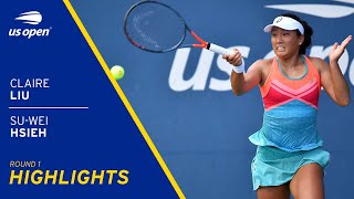 Claire Liu vs Su-Wei Hsieh Highlights | 2021 US Open Round 1