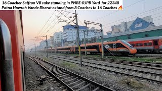 22348 Patna Howrah Vande Bharat in 16 Coaches Saffron rake!! 😍🔥