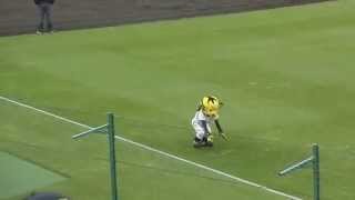 タイガース熱くなれ！＆トラッキーバック転(2014/4/29甲子園)[阪神1-0広島]