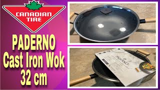 CANADIAN TIRE | PADERNO CAST IRON WOK | TESTING | FRIED RICE