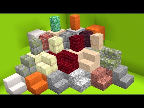 50 New Decorative Blocks in Minecraft Snapshot 18w34b 50 New Decorative Blocks in Minecraft Snapshot 18w34b