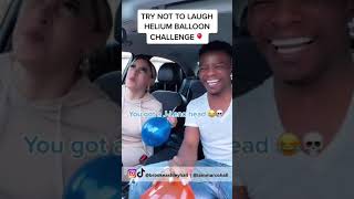 Try not to laugh helium balloon challenge #Shorts PART 1