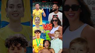 Ronaldo Family Vs Neymar Family 😈 (Ronaldo Ronaldo Jr Georgina Vs Neymar Neymar Jr Antonella)#shorts