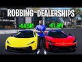 Robbing Super Car Dealership on GTA 5 RP