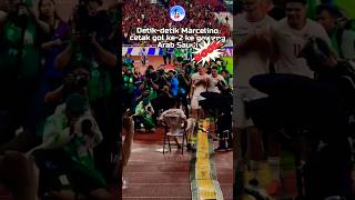 Detik-detik Marselino cetak gol ke-2 ke gawang Arab Saudi #marselinoferdinan #timnasindonesia #pssi