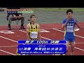 2016東北高校総体 男子100m予選～決勝