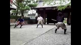 2013.10.03 忍城おもてなし甲冑隊演舞「剣術の道(姫と丹波と靱負）」「槍術の道」