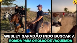 WESLEY SAFADÃO PREPARING THE CATTLE FOR THE VAQUEJADA BALL