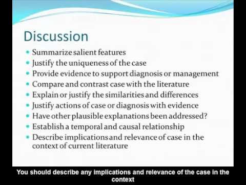 7E - How to Write a Case Report - Commander Dennis Spence 7E - How to Write a Case Report - Commander Dennis Spence