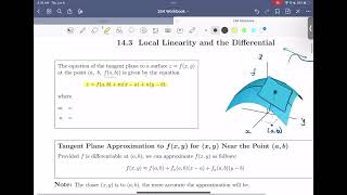 14.3: Local Linearity and the Differential, Part 1