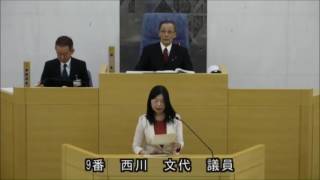 春日市議会：平成２９年３月定例会第５日（一般質問：西川　文代議員）