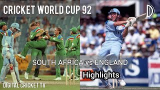 CRICKET WORLD CUP 92 / SOUTH AFRICA vs ENGLAND / 28th Match / Highlights / DIGITAL CRICKET TV