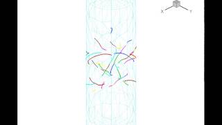 Simulation of dislocation cross-slip microstructure