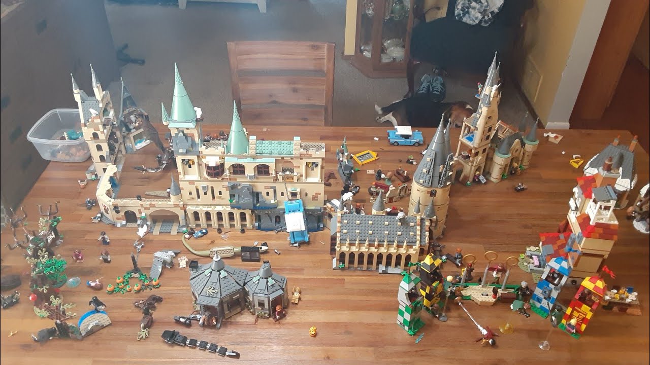 ALL LEGO HARRY POTTER HOGWARTS CASTLE SETS CONNECTED COMBINED 2018-2021 ...