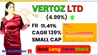 Vertoz Ltd 🔥Best Long Term Stock|🔥Small Cap Stocks 🔥Multibagger Stocks