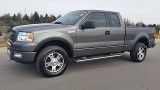 sold.2005 FORD F 150 FX4 SUPER CAB 4X4 91K 5.4 DARK SHADOW GRAY FOR SALE CALL 855-507-8520