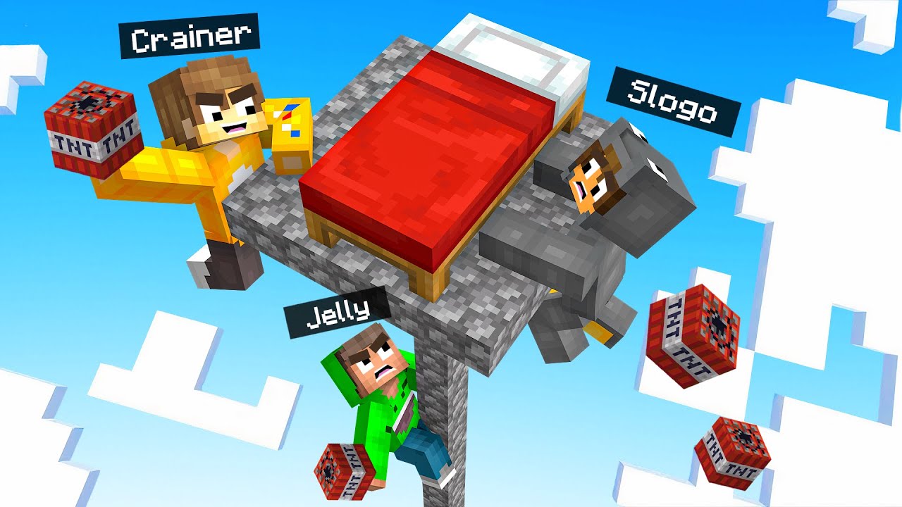 Minecraft Bedwars Challenge 1v1v1 Youtube