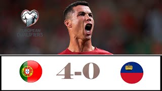 Portugal vs Liechtenstein - Ronaldo Scores 2 Goals | Extended Highlights | EURO 2024 Qualifiers