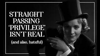 'straight passing privilege' is just biphobia || bisexuality
