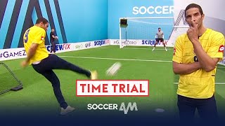 Can David James beat Robbie Keane's INSANE time?!  👀 | Soccer AM Time Trial | David James