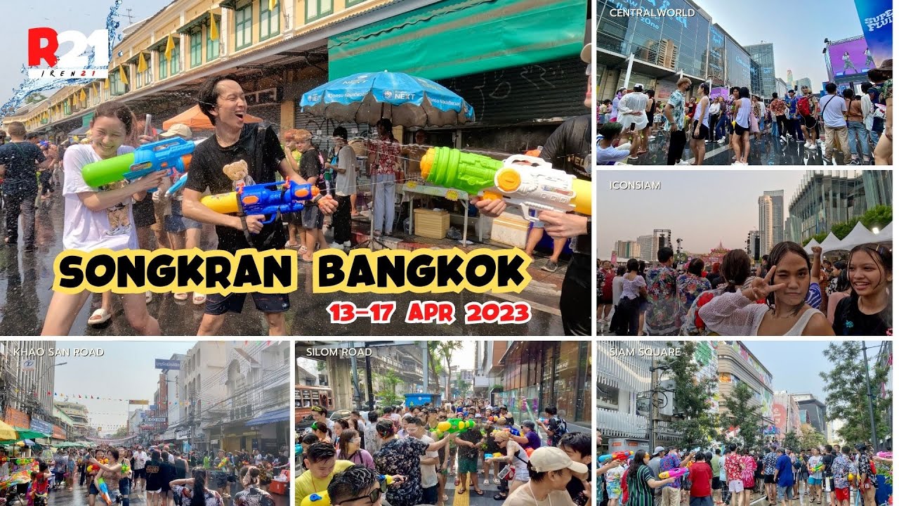 SONGKRAN BANGKOK THAILAND 2023. | เทศกาลสงกรานต์ 2566 - YouTube