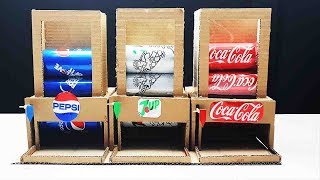 How to Make Pepsi 7up Coca Cola Vending Machine at Home