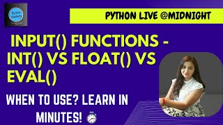 input() Functions: int() vs float() vs eval() 🔍 Explained!