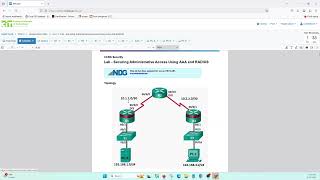 Lab - Securing Administrative Access Using AAA and RADIUS