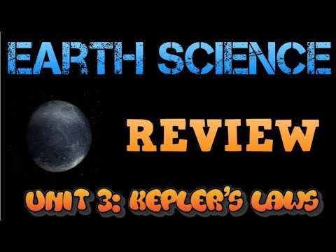 Earth Science Review Video 8 Astronomy Unit 3 Kepler S 3 Laws Youtube