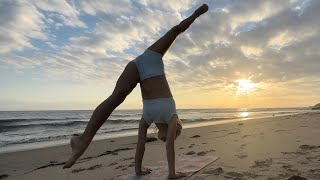 IN THE OCEAN STRETCHING