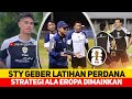 timnas indonesia~latihan perdana ala tim elit eropa~STY gunakan strategi baru~mees hilgers dimainkan