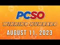 P49M Jackpot Ultra Lotto 6/58, 2D, 3D, 4D, and Megalotto 6/45 | August 11, 2023