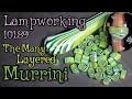 Lampworking / Flameworking - 101.89 - part 1- The Many Layered Murrini - 104 demo