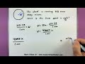 trigonometry working with linear and angular speed