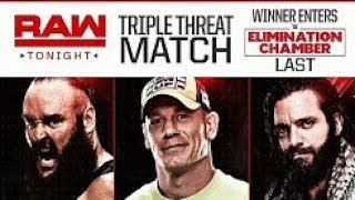 Braun Strowman Vs John Cena Vs Elias | WWE RAW 5th february 2018