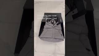 Unbox my new Canada Goose vest #shortsvideo #shorts #short #shortvideo #fashion