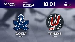 Сокіл - Тризуб ⚡ ТРАНСЛЯЦІЯ МАТЧУ | FAVBET LEAGUE 2023/24 🏒