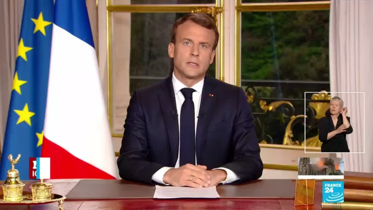 REPLAY - French President Emmanuel Macron Addresses French People In ...