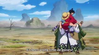 One Piece Episode 897 - Luffy hugs Zoro :3