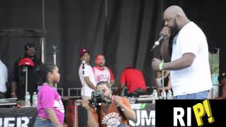 Sean Price \u0026 His Daughter at Duck Down BBQ 2015 (Live)