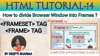 HTML Frameset Tag | How to create Frames in html ? | HTML Tutorial-14 | HTML Tutorial for Beginners