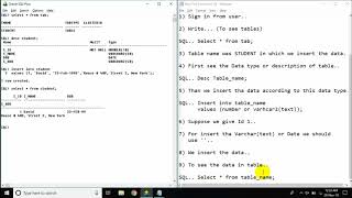 Insert delete update data in oracle