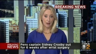 Pittsburgh Penguins Captain Sidney Crosby Out 6 Weeks After Wrist Surgery